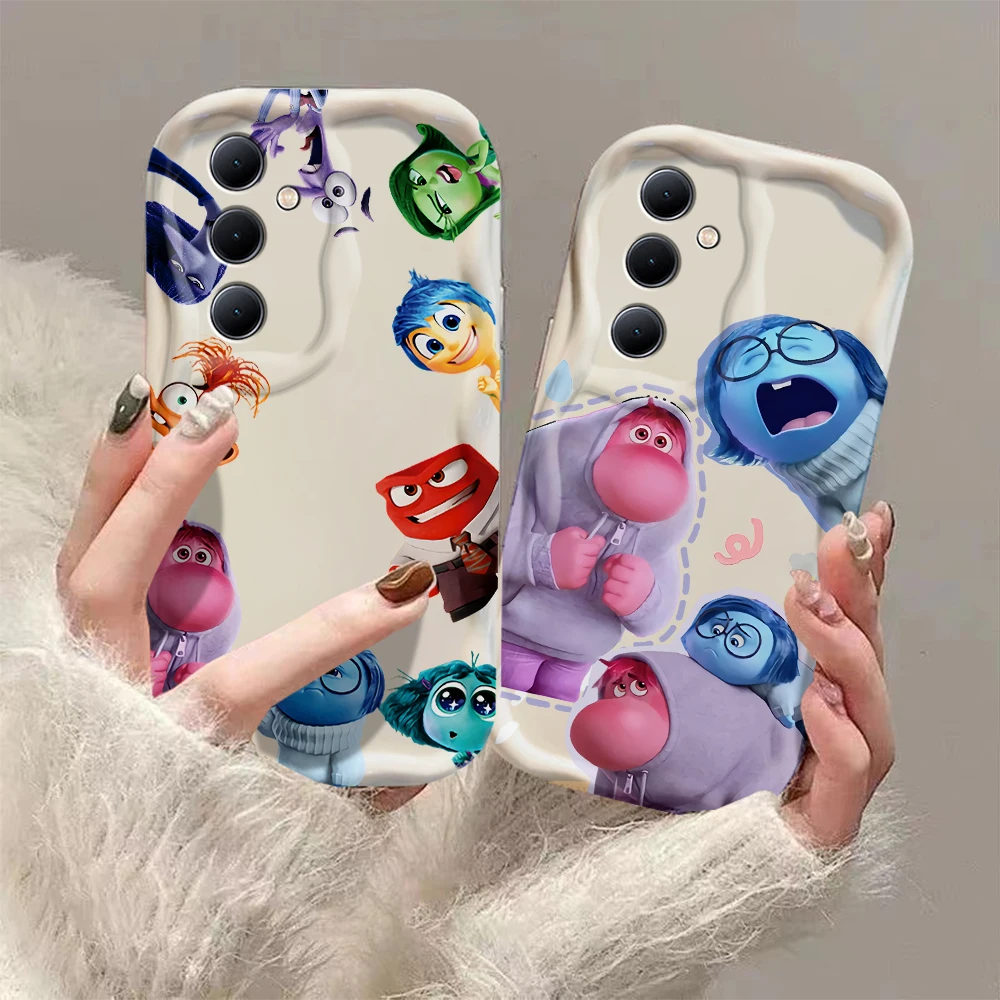 Cartoon Cute Inside Out 3D Wave Case for OPPO Realme 12 11 10 9 8 7 7i 6 5 Pro Plus C67 C55 C31 C35 C11 C12 C15 C20 C21Y Cover