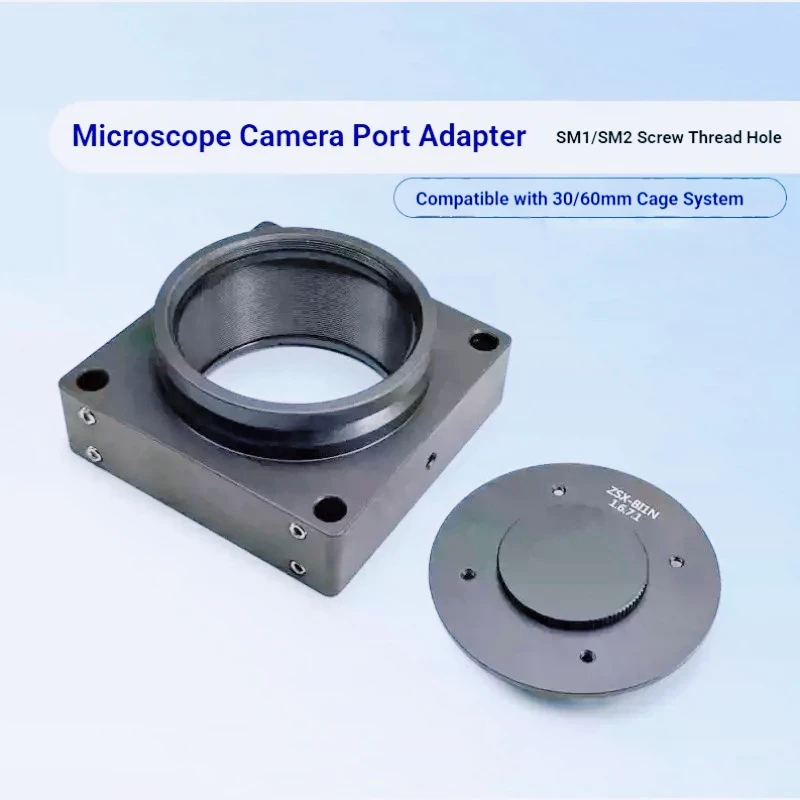 

SM1 Internal Thread Microscope Camera Port Adapter Male To Female Thread Connector 30mm Cage System Compatible