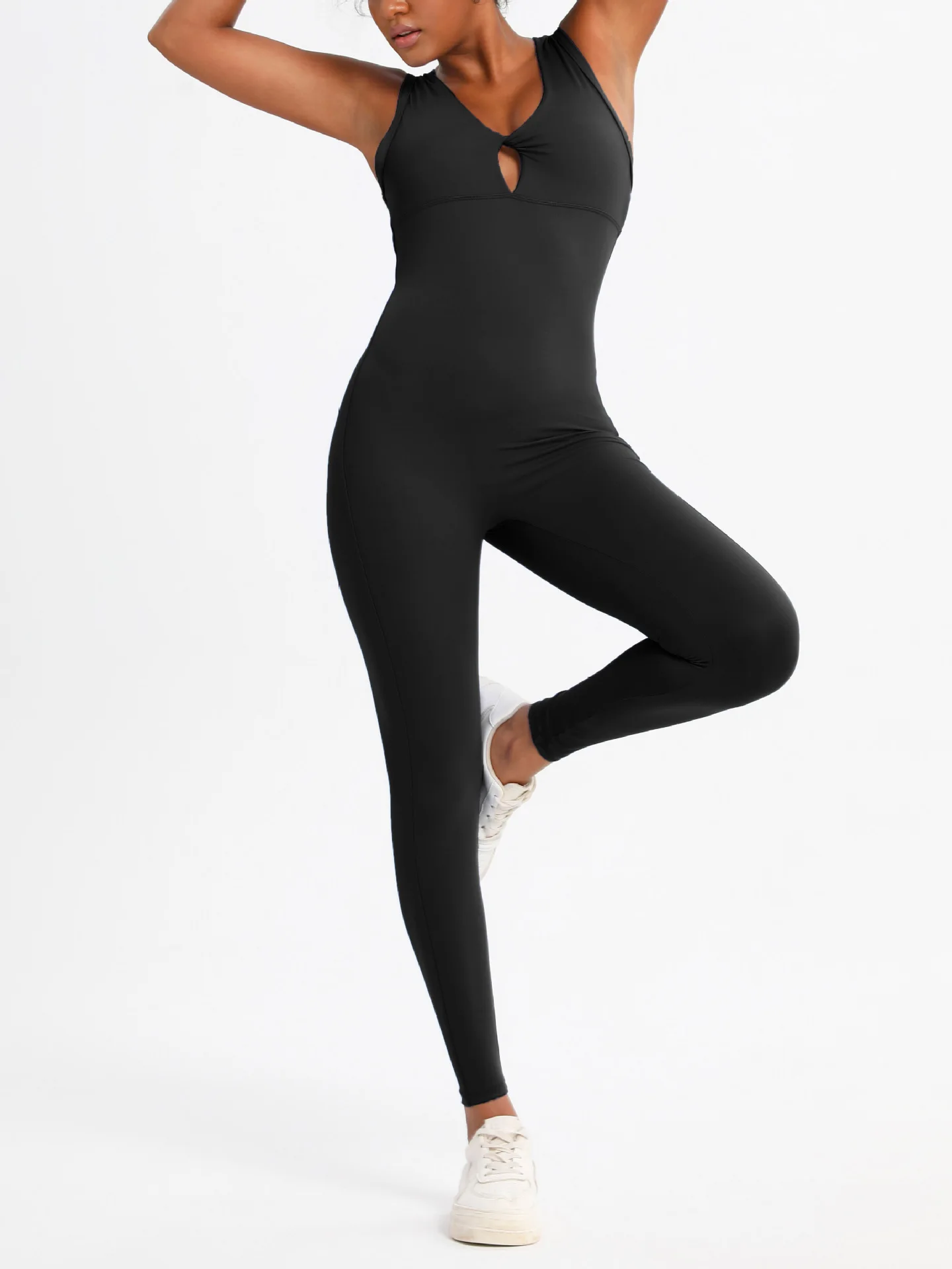JHJN-mono de Yoga para mujer, ropa deportiva ajustada y bonita con glúteos color melocotón, ropa deportiva sin espalda para exteriores