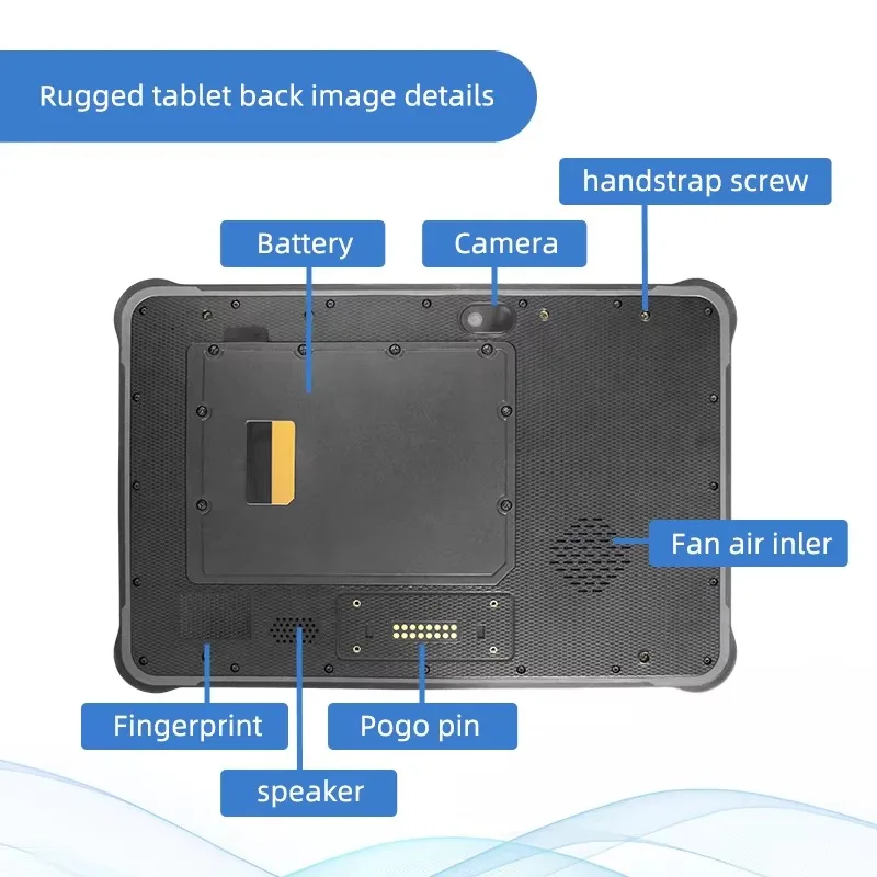 Factory 4G Lte 32G Ram 1 تيرا بايت SSD 10.1 بوصة كمبيوتر لوحي متين Win11 لوحة طرفية صناعية خارجية لوح صناعي متين