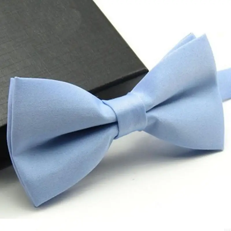 

E06F Men's Fashion Adjustable Tuxedo Solid Color Wedding Party Bowtie Bow Tie
