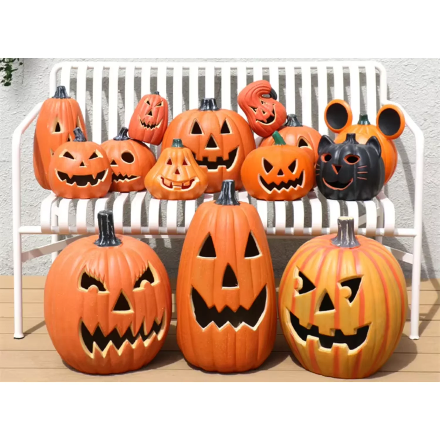 Halloween Pumpkin Decorations Party Favor for Halloween Fall Outdoor Indoor Garden