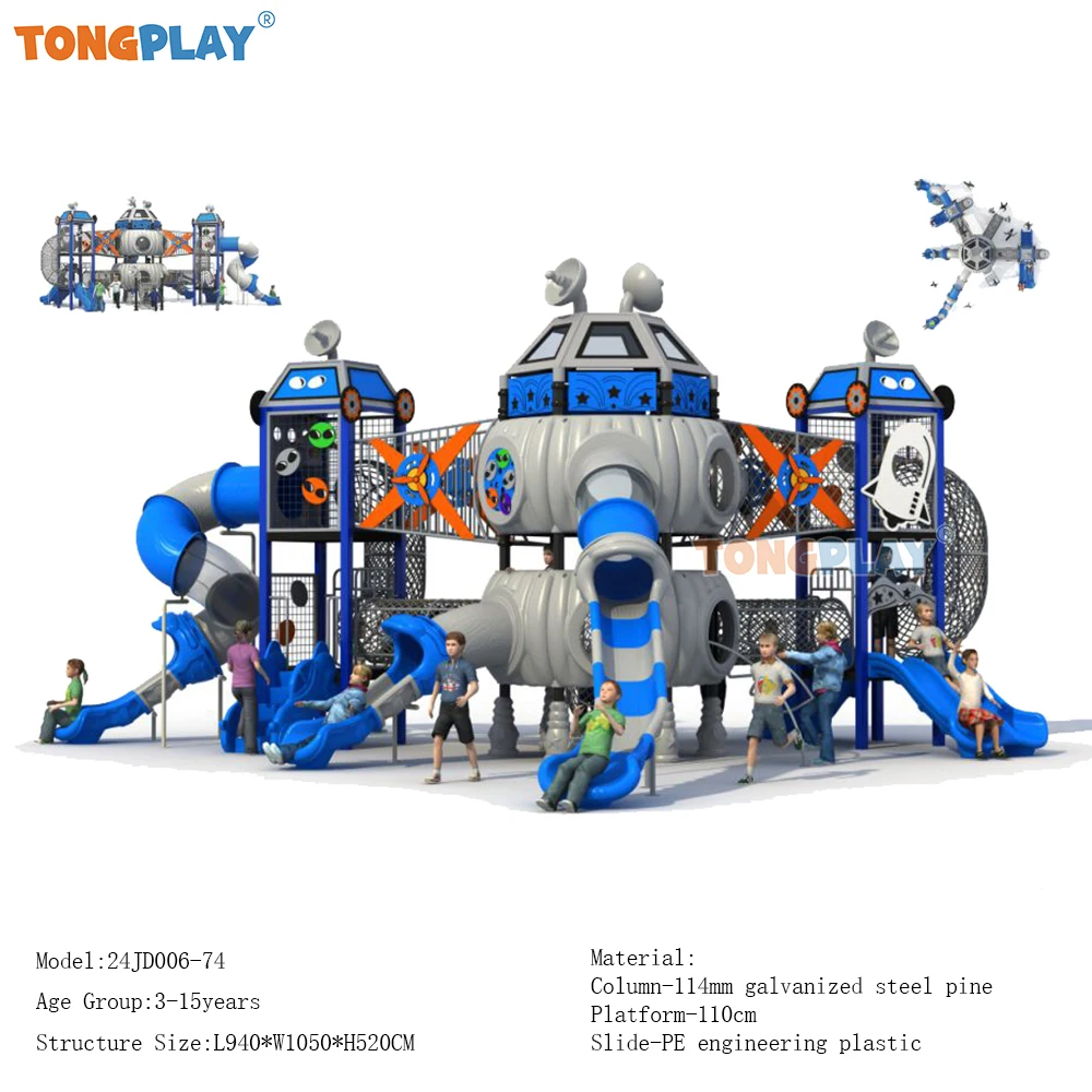 Tong Play Fabriek Directe Verkoop Van Grote Outdoor Plastic Glijbaan Kleuterschool District Klimmen Kinderen Indoor Speeltoestellen