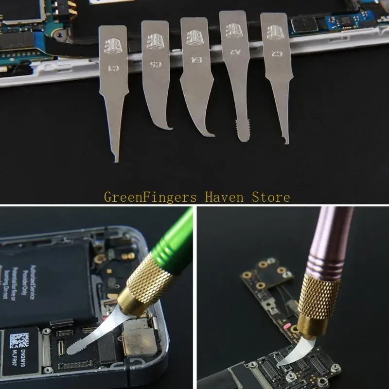 F68D IC إصلاح رقاقة رقيقة الشفرة CPU NAND مزيل بسكين الصيانة BGA إزالة أداة PRY
