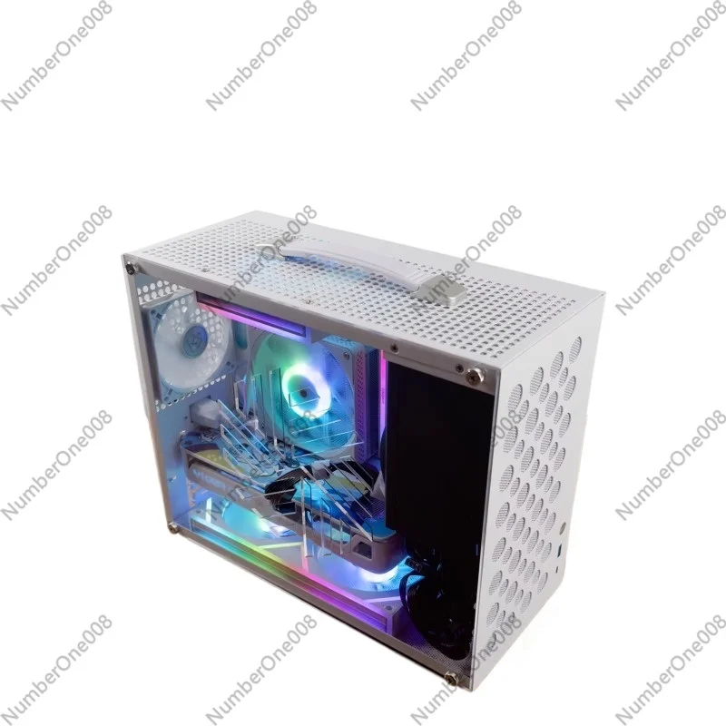 Acrylic Open-back Side View Matx Mini Pc Case - Portable Small Form Factor Computer Case