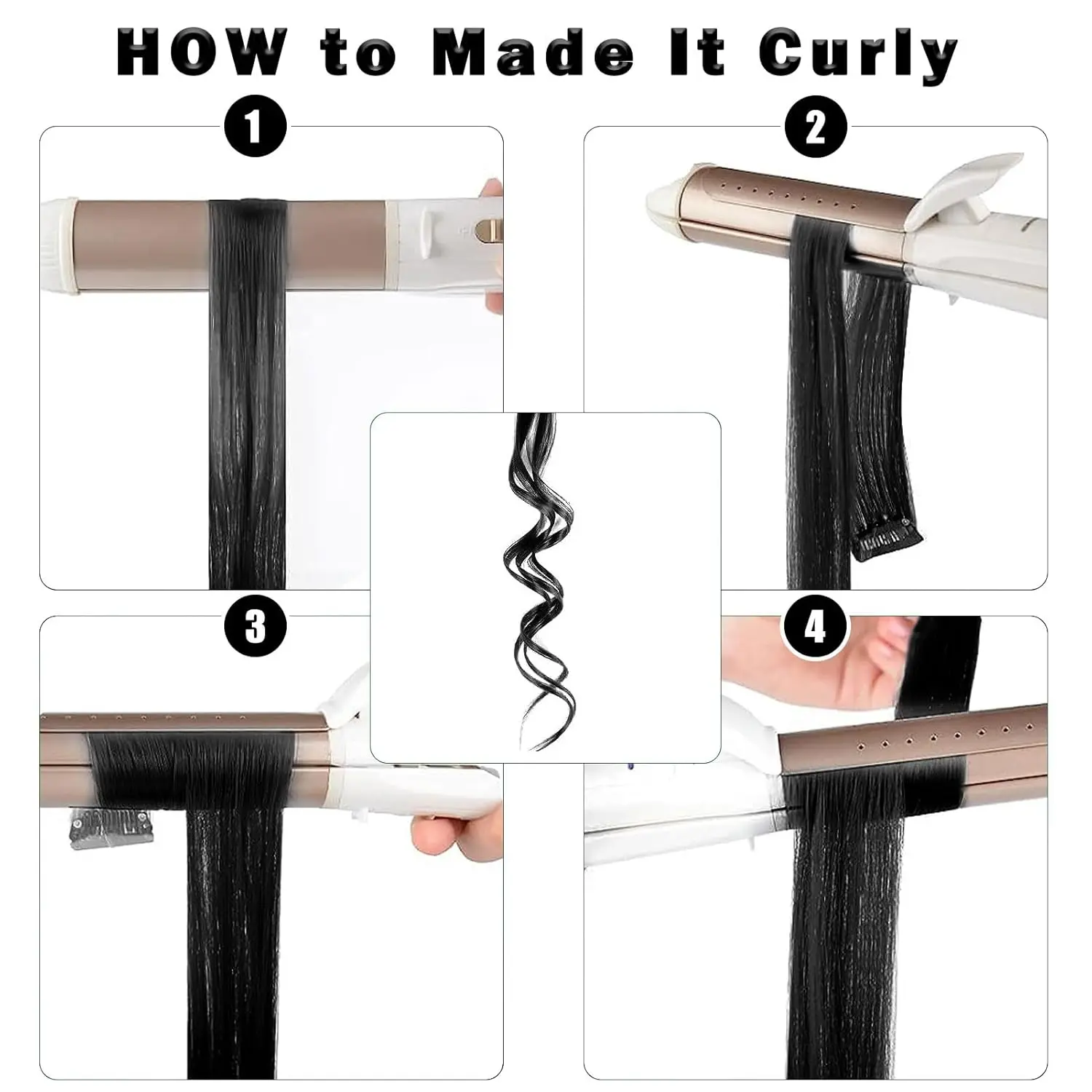 12 قطعة من وصلات الشعر الاصطناعية السوداء الطويلة المستقيمة بمشبك ملون للحفلات يسلط الضوء على قطع الشعر للنساء والأطفال والبنات في الهالوين