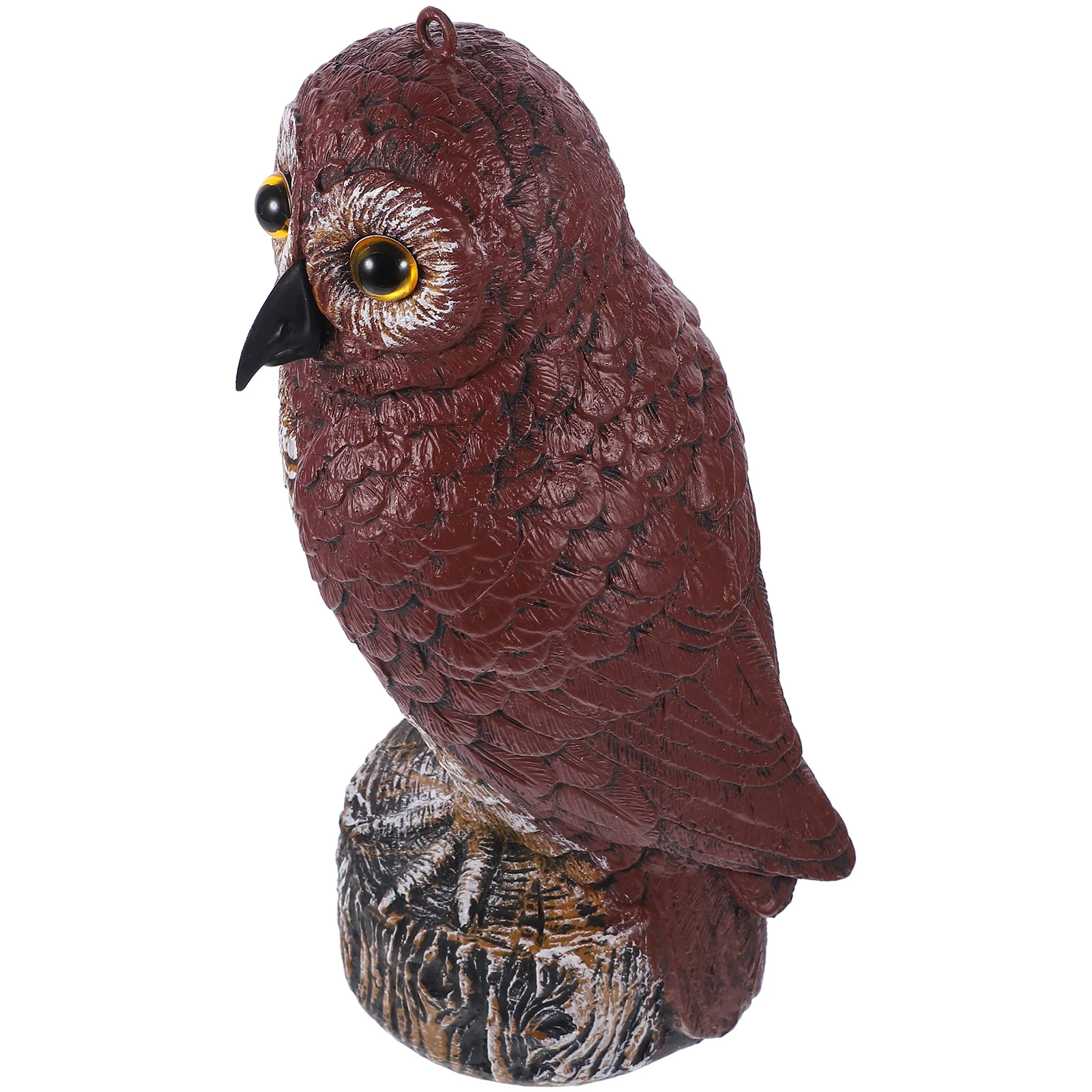 

Plastic Plastic Garden Decoration Owl nament Red Brown Bird Deterrent Garden Yard Outdoor Hunting Decoy Decoration