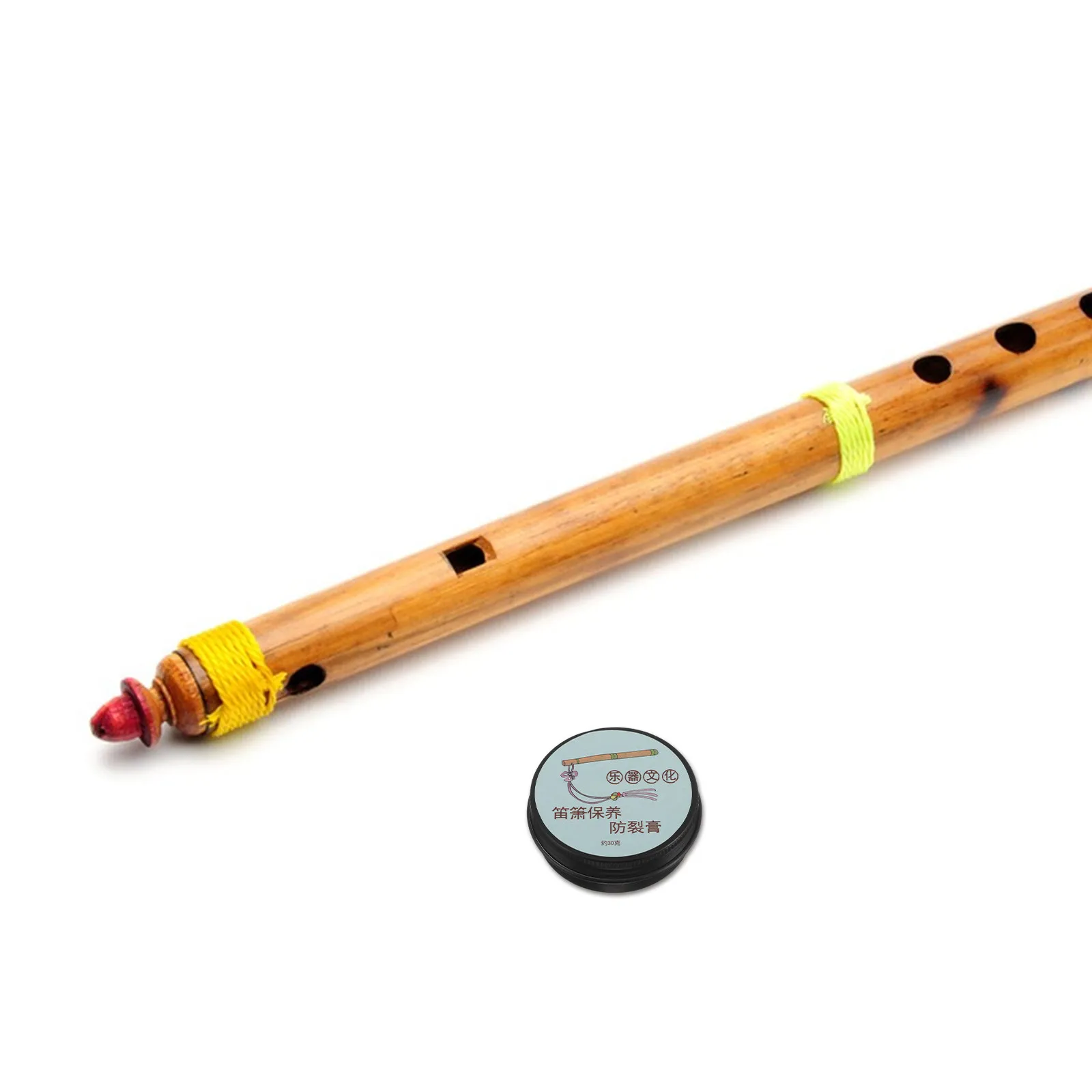 Crema para el Cuidado de Flautas de Bambú 30G, Fórmula Hidratante Anti-Grietas para Instrumentos Musicales Chinos, Mantenimiento Universal para Flautas