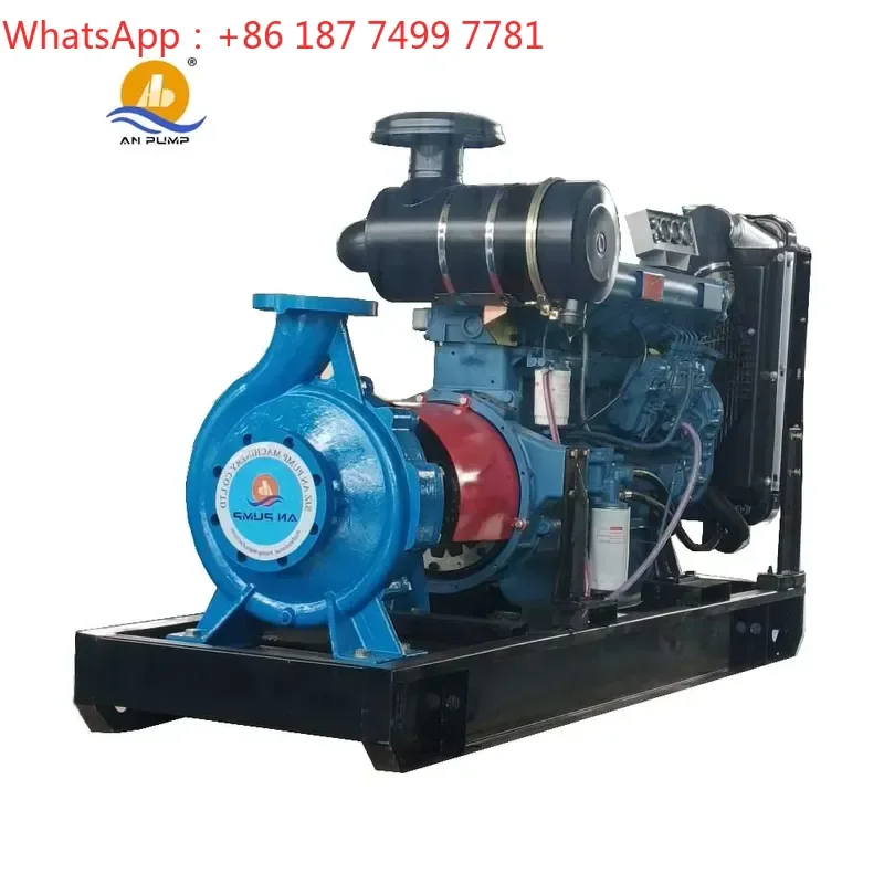 custom High Pressure Centrifugal Water Pump for Engine 6 Inch Outlet Farm Irrigation Agriculture