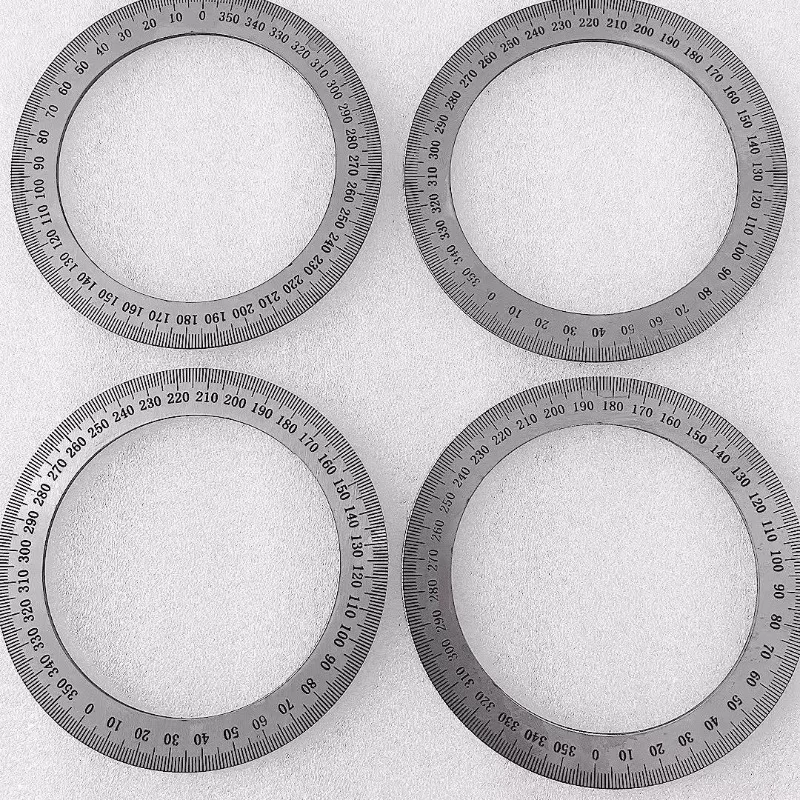 Stainless steel circular dial angle 360 ruler cursor identification accessories machine measurement dividing