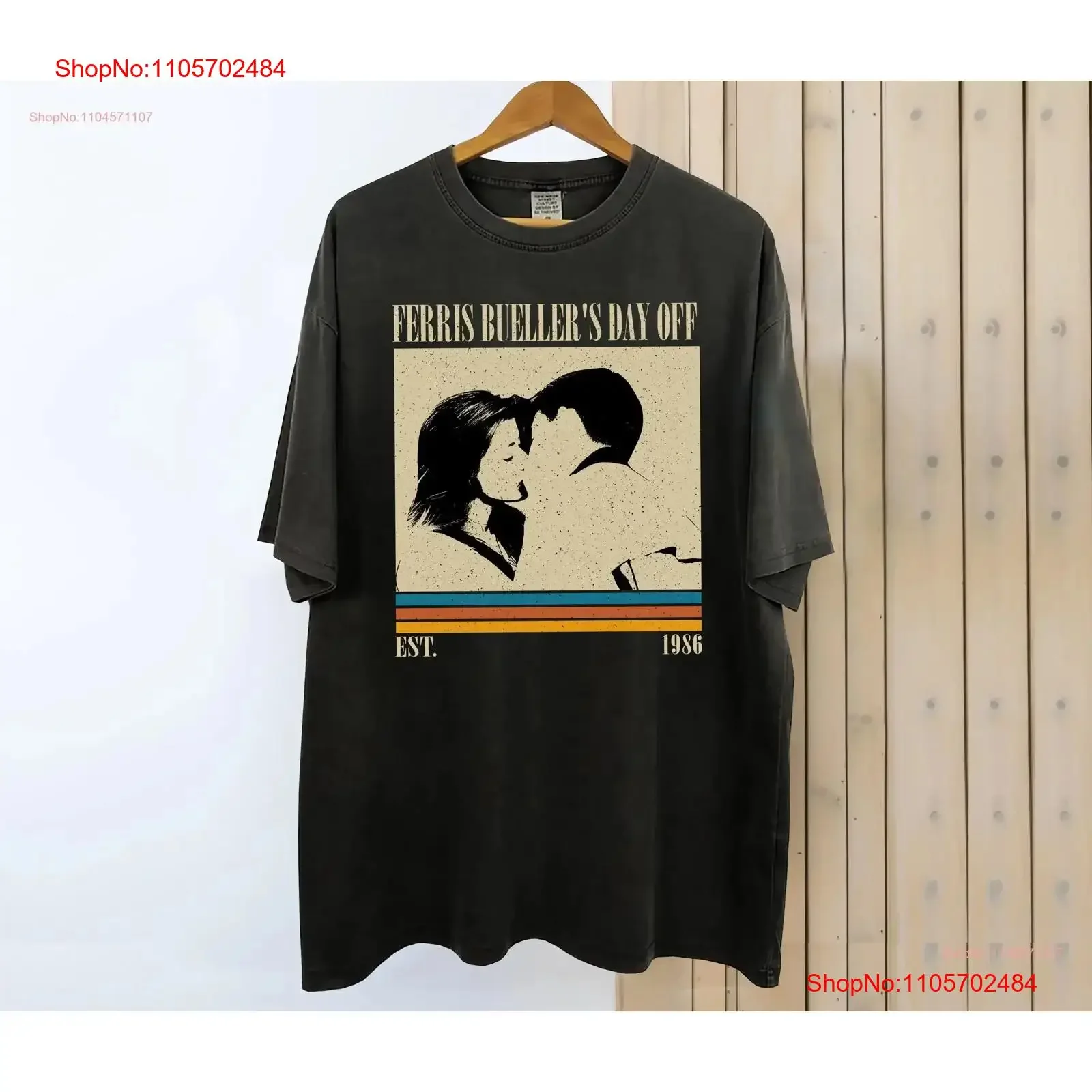 Ferris Bueller's Day Off Movie T Shirt Vintage Retro Classic s for him vintage Washed designer clothes Versatile graphic