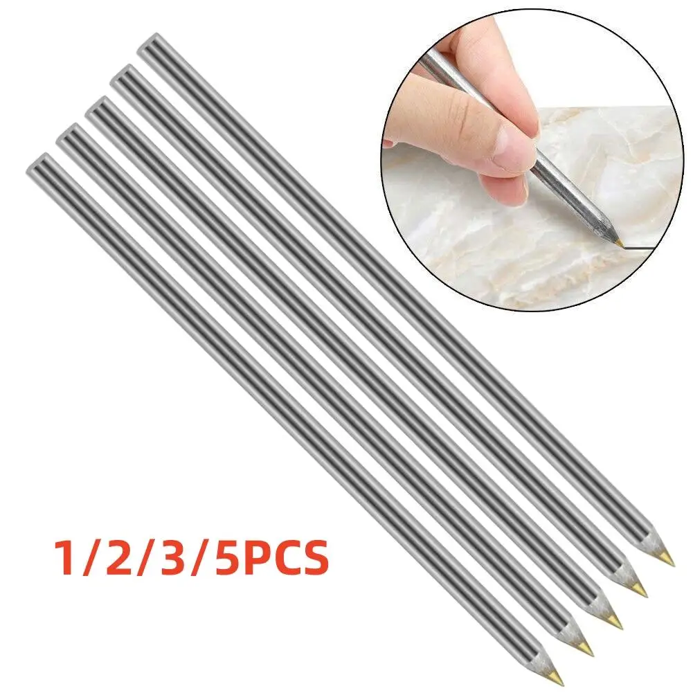 1/2/3/5PCS Alloy Scribe Pen Carbide Scriber Pen Metal Wood Glass Tile Cutting Marker Pencil Metalworking Woodworking Hand Tools