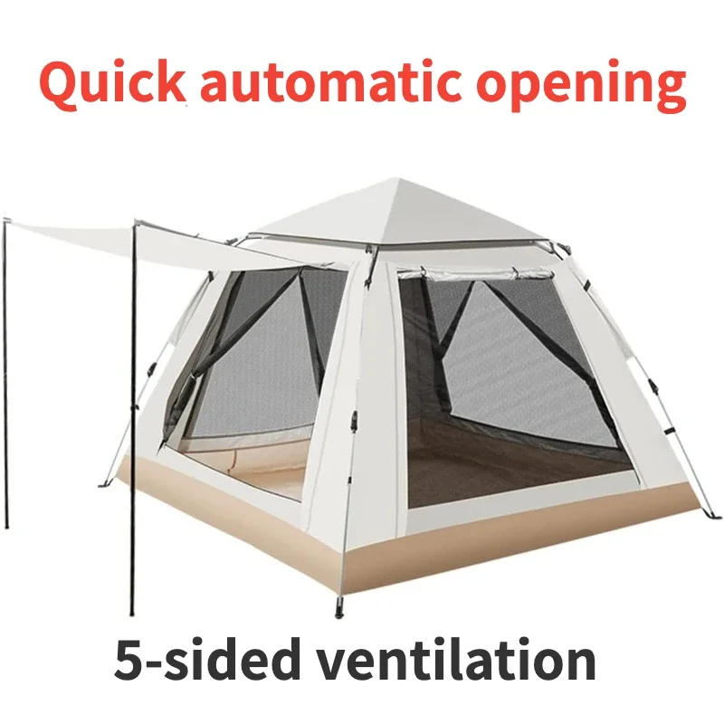 

YOUSKY 5-8 People Outdoor Automatic Tent Free Construction, Waterproof and Ventilated Camping Tent, Family Outdoor Simple Tent