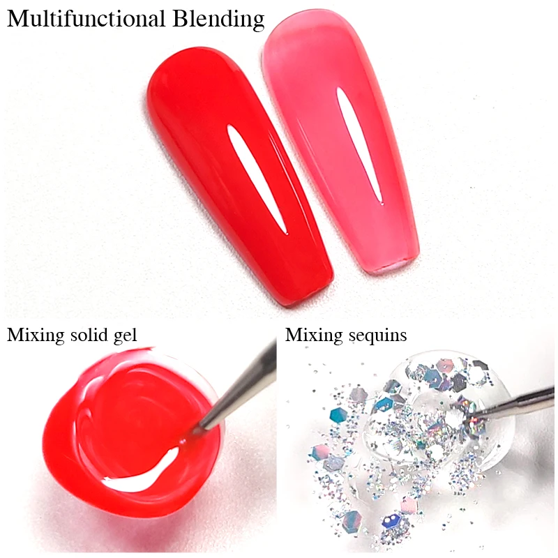 PUENTE 15ML 7-IN-1 Reinforcement Gel Nail Polish Transparent Quick Extension Self-Leveling Color Fixation Soak Off Gel Varnish