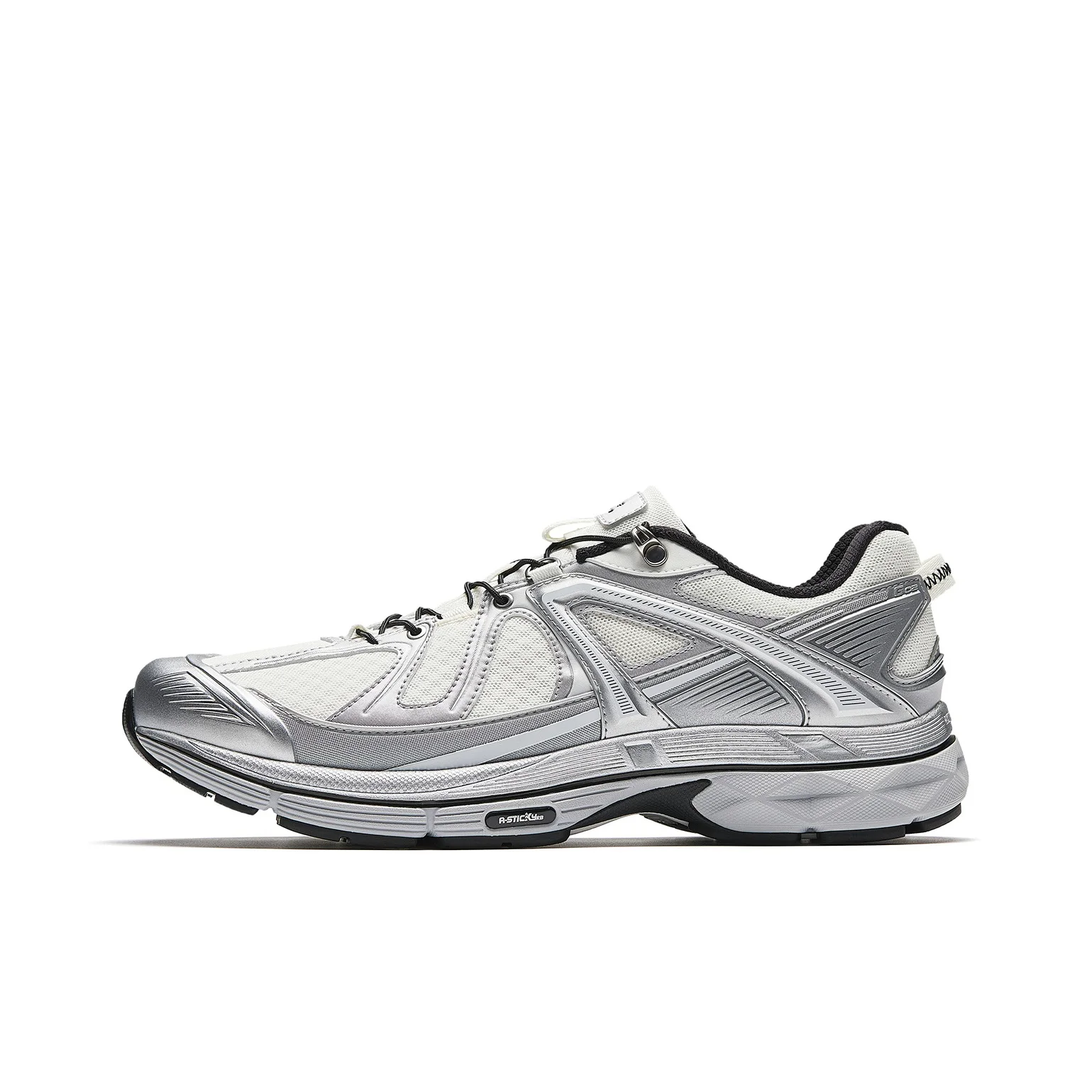 Anta Champion G02 Comfortable Breathable Low top Casual Shoes Men's White Silver 112628804A-1