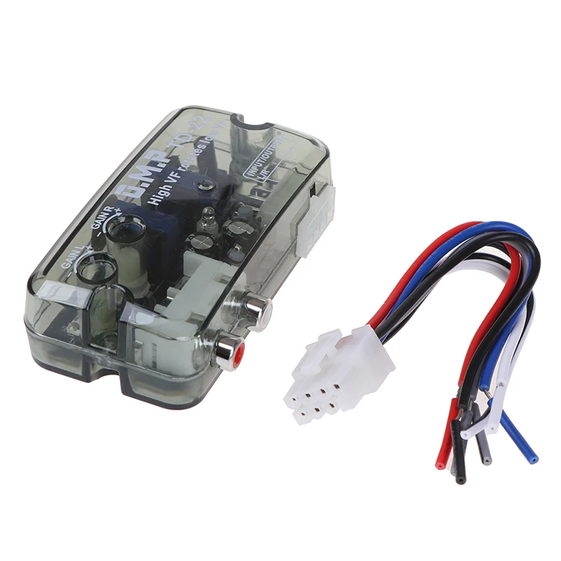 1Pcs Auto Car Audio Converter 12V  Stereo High To Low Adjustable Converter Adapter