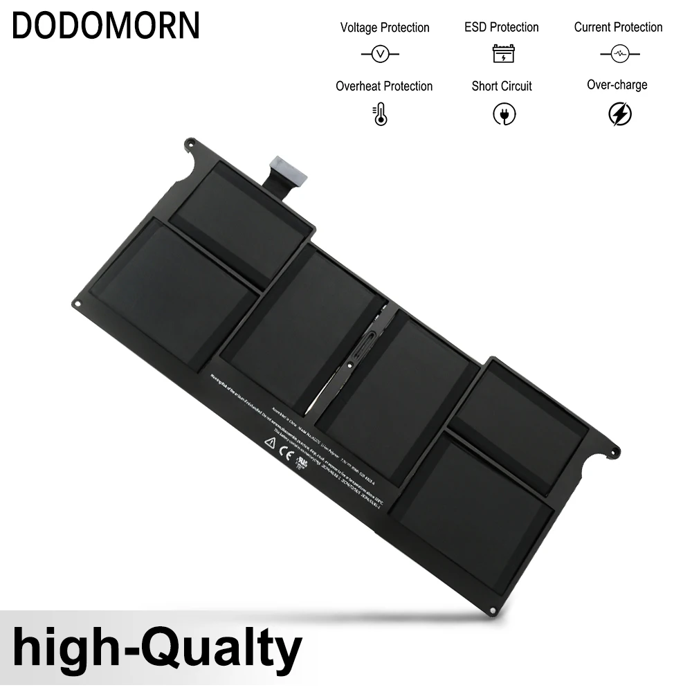 DODOMORN-batería A1375 para ordenador portátil, accesorio para Macbook Air 11 "A1370 Late 2010 MC505 MC506 MC507LL/A 661-5736 020-6920-01 020-6920-B/A 35Wh