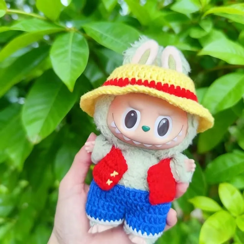 clothes for 17cm Labubu Doll Outfits Designer Lufff Labubu Doll Clothes Anime Plush Toys Clothes Labubu  Doll Accessories girl