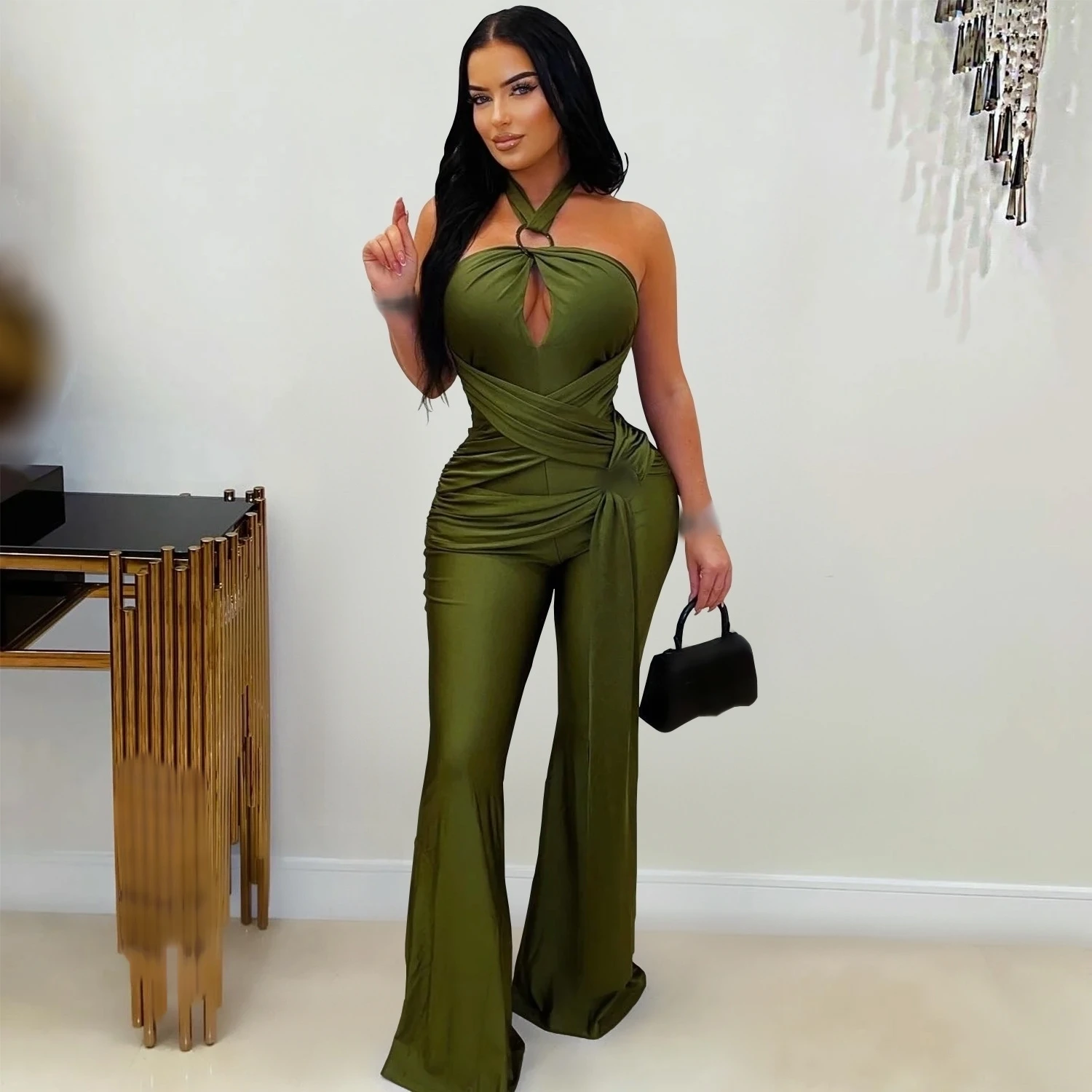 jumpsuit wanita one piece overall pakaian wanita pakaian musim gugur romper wanita celana jumpsuit