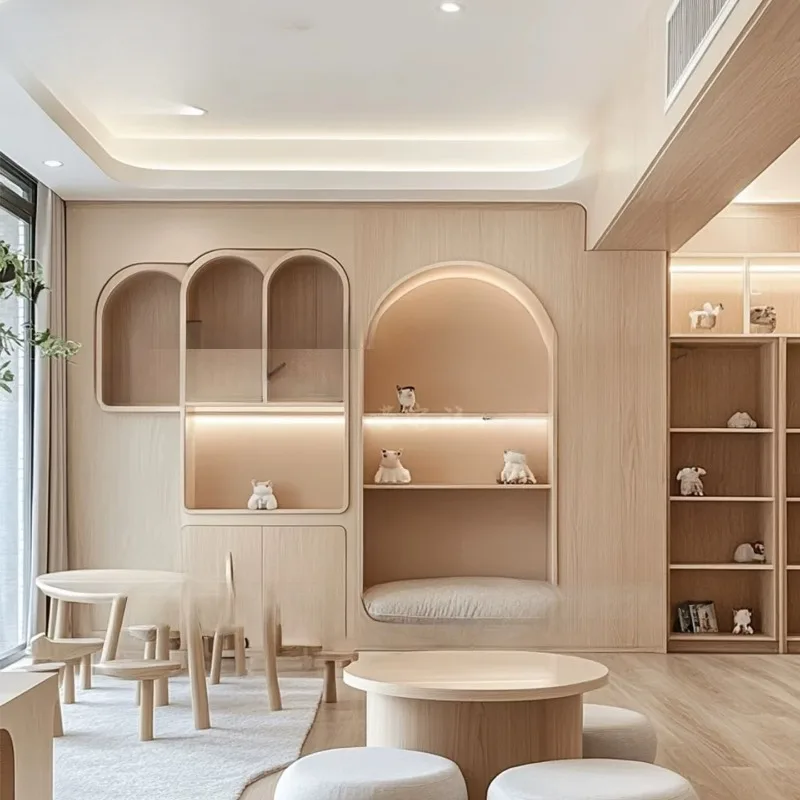 nest shelf Pet Hall Storage Four Seasons Cat Climbing Frame Solid Wood Creative Different Arc Tongtian Pillar Cat Nest