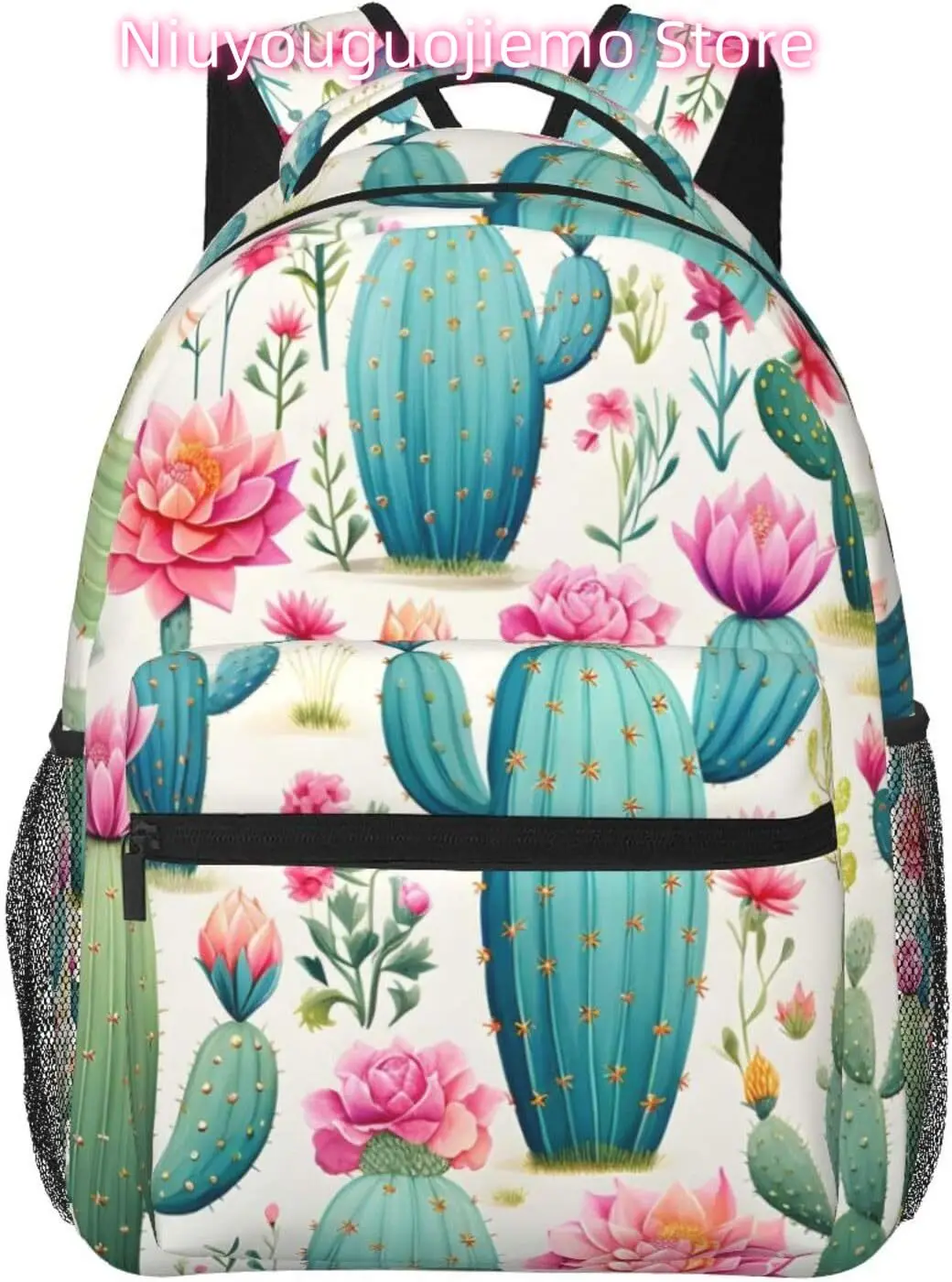 

laptop bag back to school Cute Funny Cactus Lightweight Laptop Backpack Lightweight Multipurpose Travel Casual Daypack Unisex C