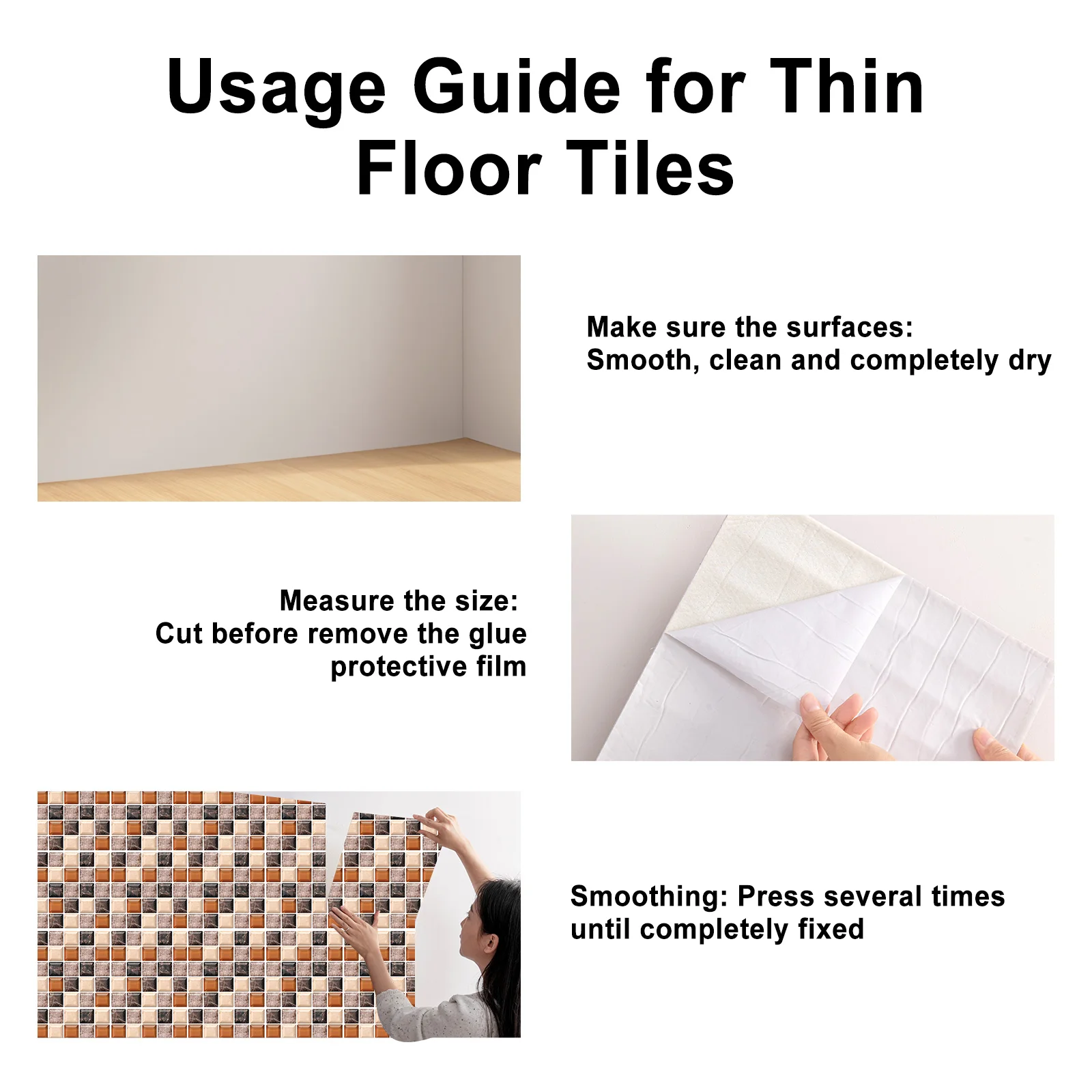 30piece set, 7.87x7.87 inch bathroom tiles, balcony tiles, kitchen tiles, PVC self-adhesive wall stickers, anti slip, moisture-proof, oil resistant stickers
