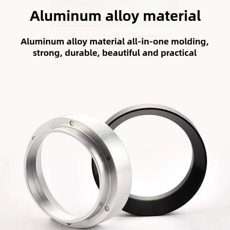 Embudo dosificador de café expreso ABS de 51/53/58mm, recolector de polvo Universal con anillo dosificador de café magnético, anillo de polvo, accesorios de café