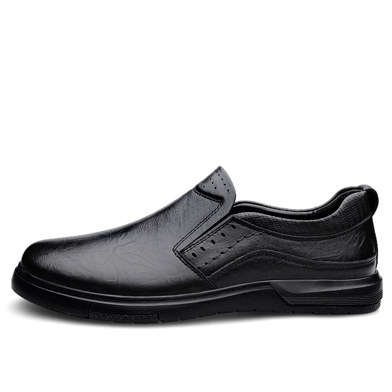 

Летние модные повседневные туфли из натуральной кожи высокого качества на плоской подошве, мужские дышащие туфли с круглым носком и низким берцем, хлопковая обувь38-45