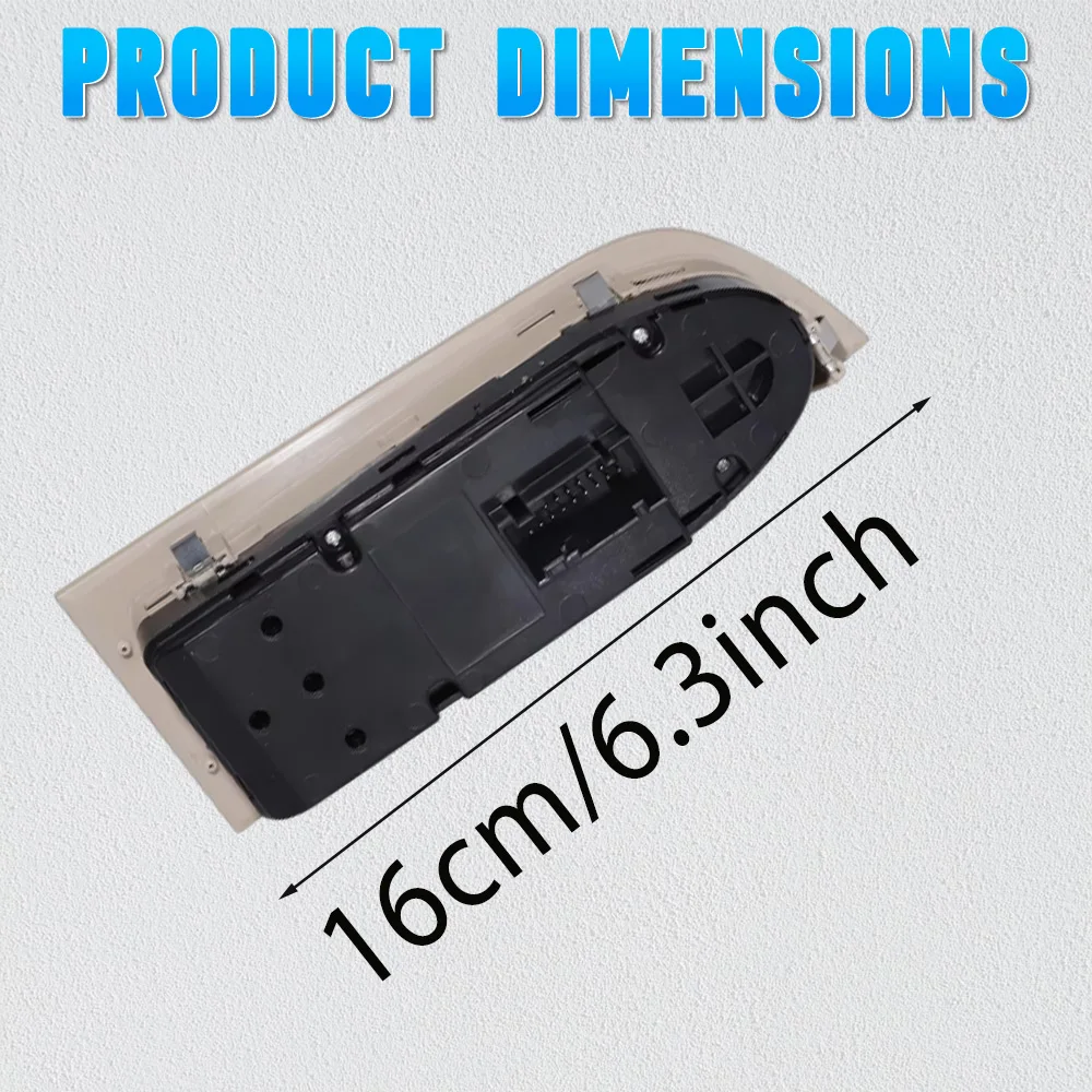 18 Pins Front Left Power Master Window Control Switch Button  61319217334, 61316948634 For BMW 3 Series E90 E91 328i 335i M3 E90