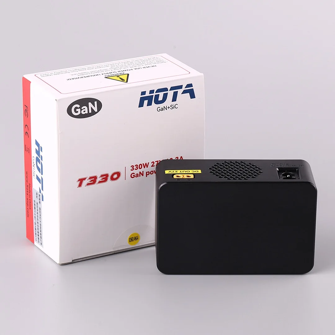 Adaptador de corriente GaN de nitruro de galio HOTA T330 330W AC100-240V adecuado para cargador D6 PRO P6 ISDT Q6 Q8 FPV