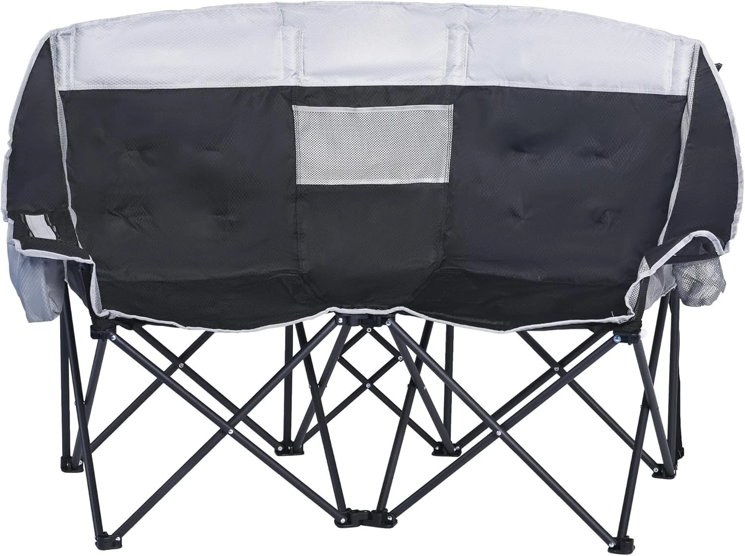 

Folding Double Camping Chair, Oversized Loveseat Chair, Heavy Duty Portable/Foldable Lawn Chair with Storage/Cooler for Outside