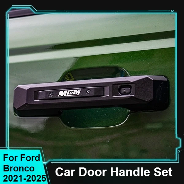 

Для Ford Bronco 2021-2025 дверная ручка автомобиля внешняя крышка дверная ручка из алюминиево-магниевого сплава Декор защитный аксессуар