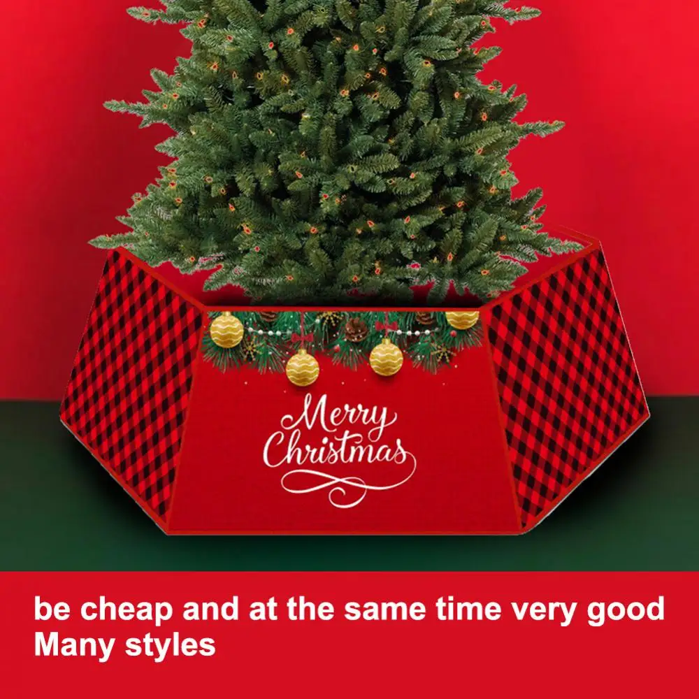 Colorful Christmas Supplies Exquisite And Delicate Patterns Christmas Tree Surround Border Tree Box Wear-resistant