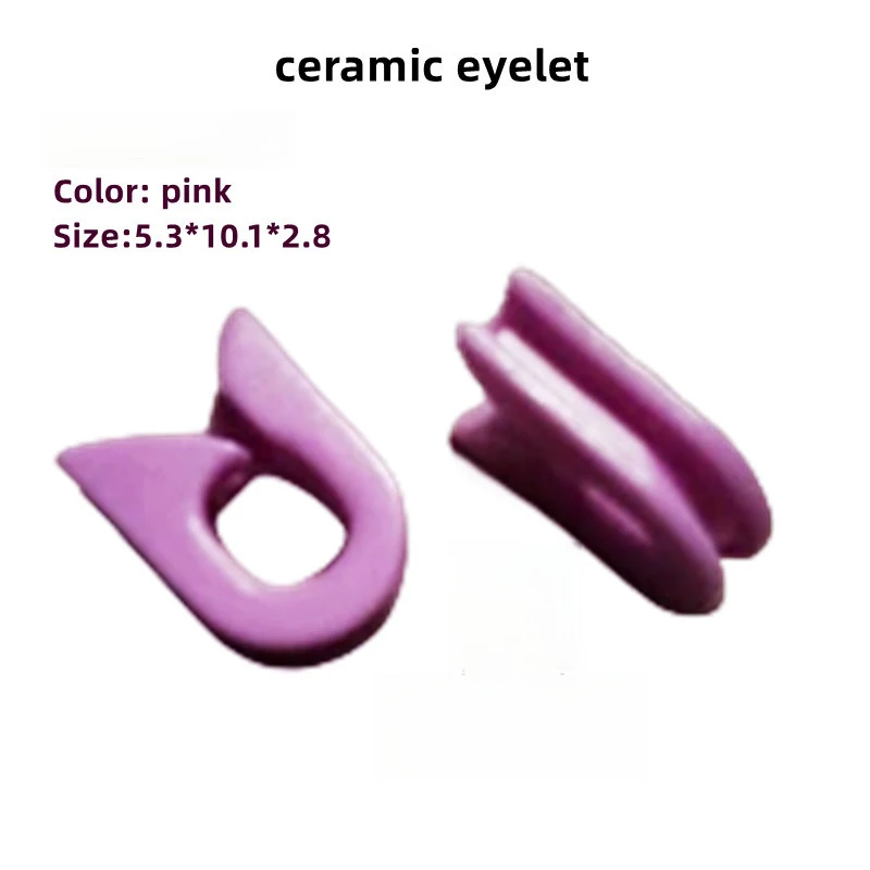50PCS U-Type Alumina Ceramic Wire Guide Wheels High Hardness Textile Thread Guides