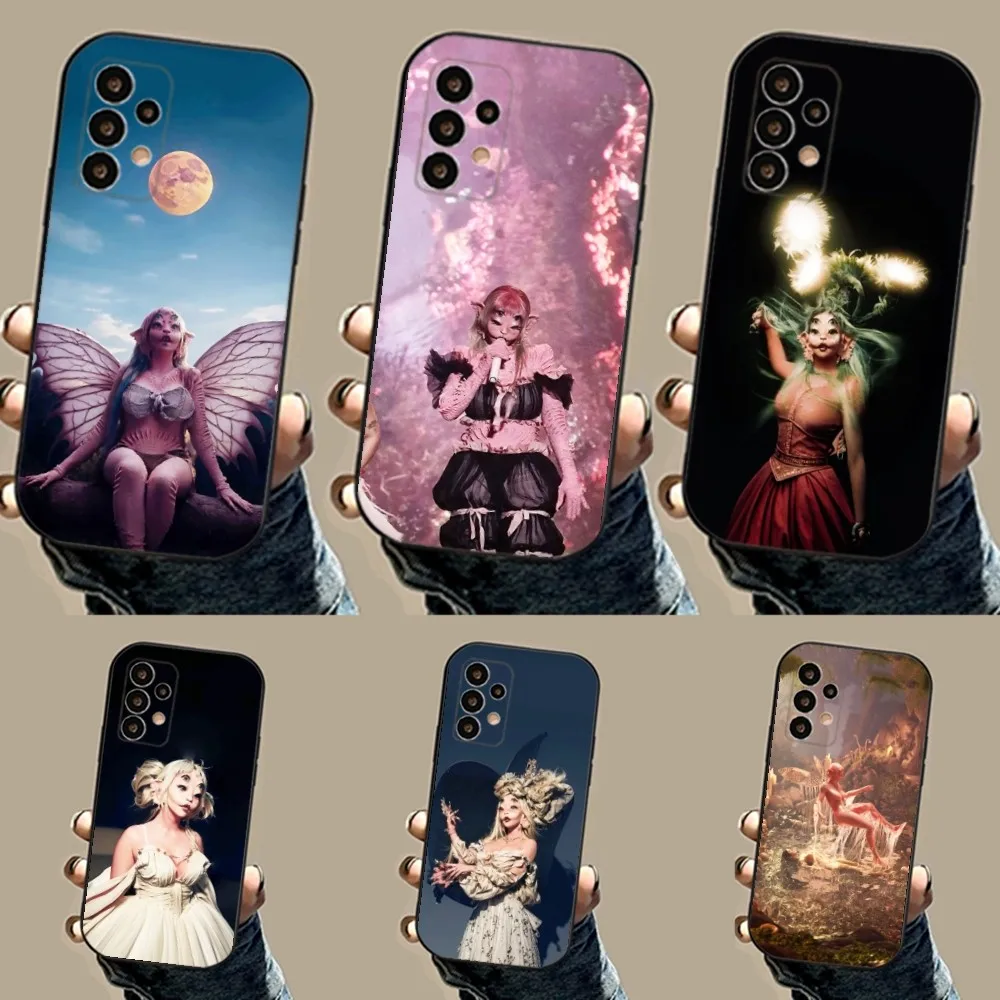 Girl Singer M-Melanie M-Martinez Phone Case For Samsung S24,23,23,22,30,21,10,9,Note20 Ultra,Lite,Ultra,5G,Plus,FE,Black Soft