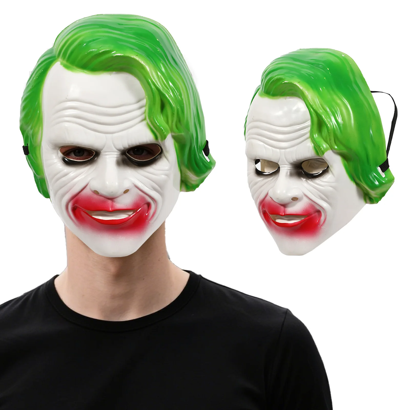 

Halloween Joker Mask Cosplay Clown Costume Party Props Full Face Funny Terror Decoration Costume Accessories