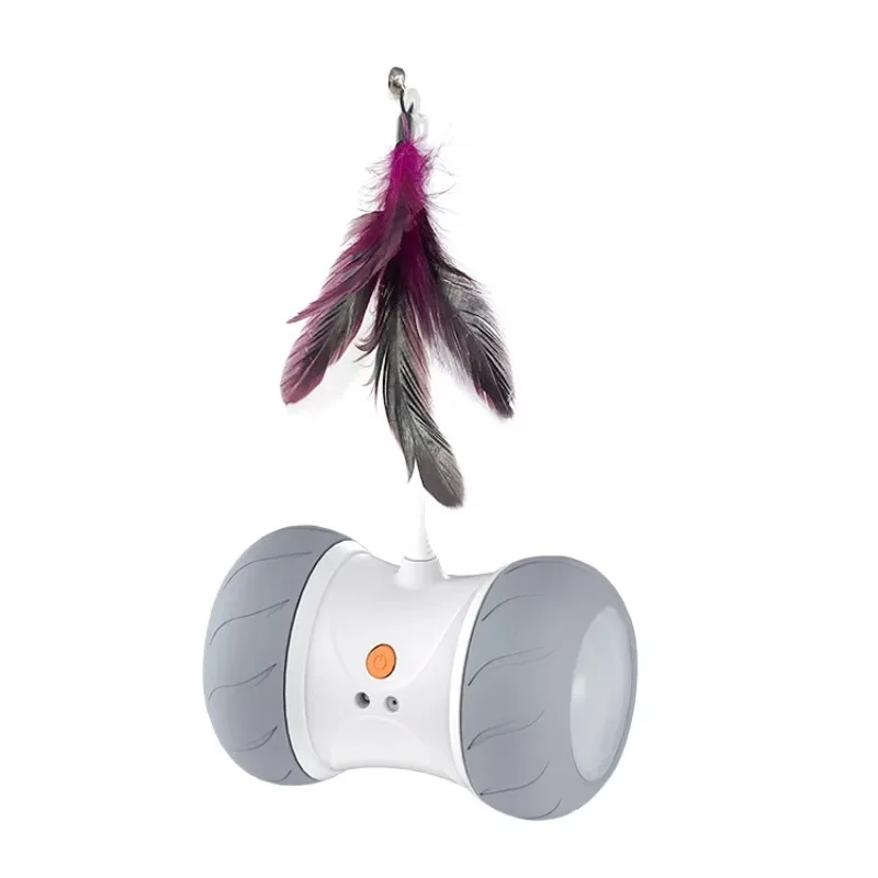 Indoor Electric Funny Cat Toys Interactive Self-hey Pet Toys Automatic Roller Tumbler Sounding Cat Toys