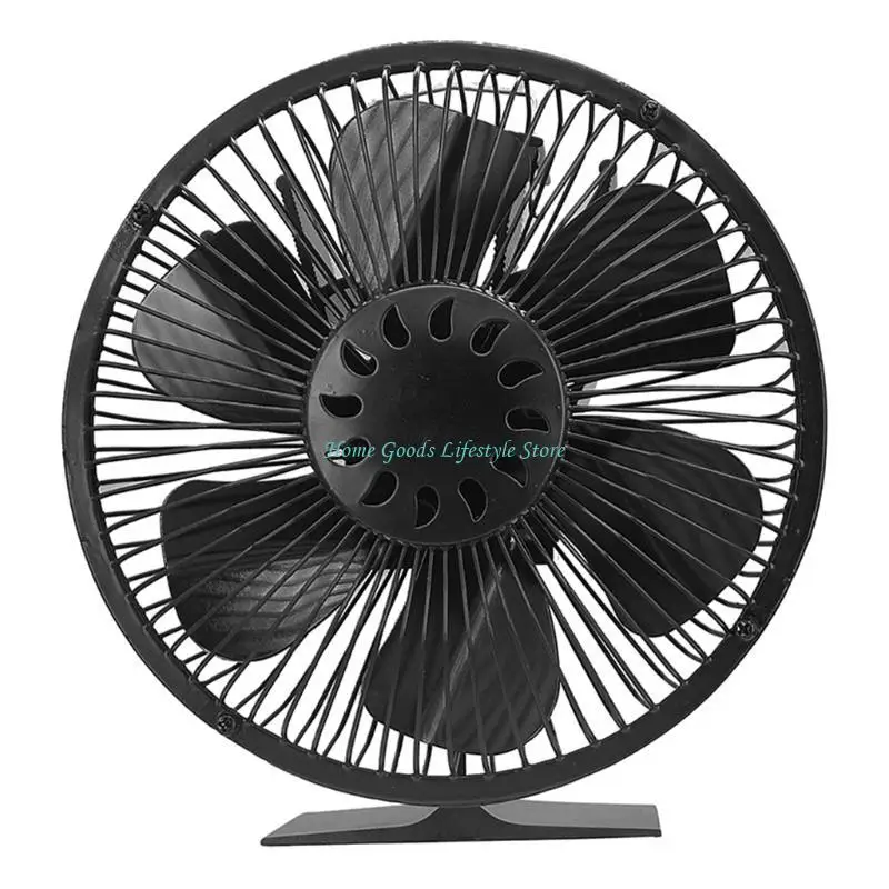 

E74E Fireplace Stove Fan 6 Heat Powered Fan Quiet Efficient for Wood Log
