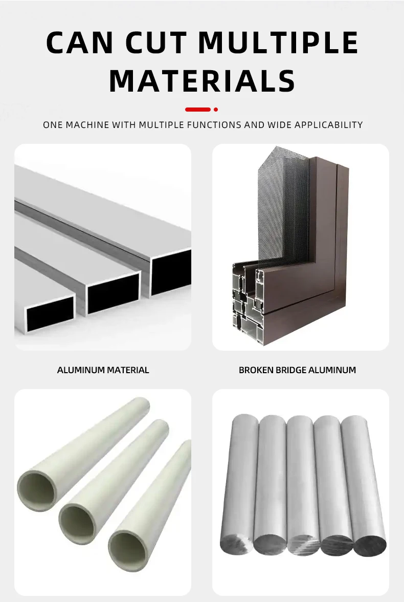 قطع زاوية إطار فعال بزاوية 45 و 90 درجة معالجة الباب والنافذة قطع زاوية هوائية من الحديد والألومنيوم
