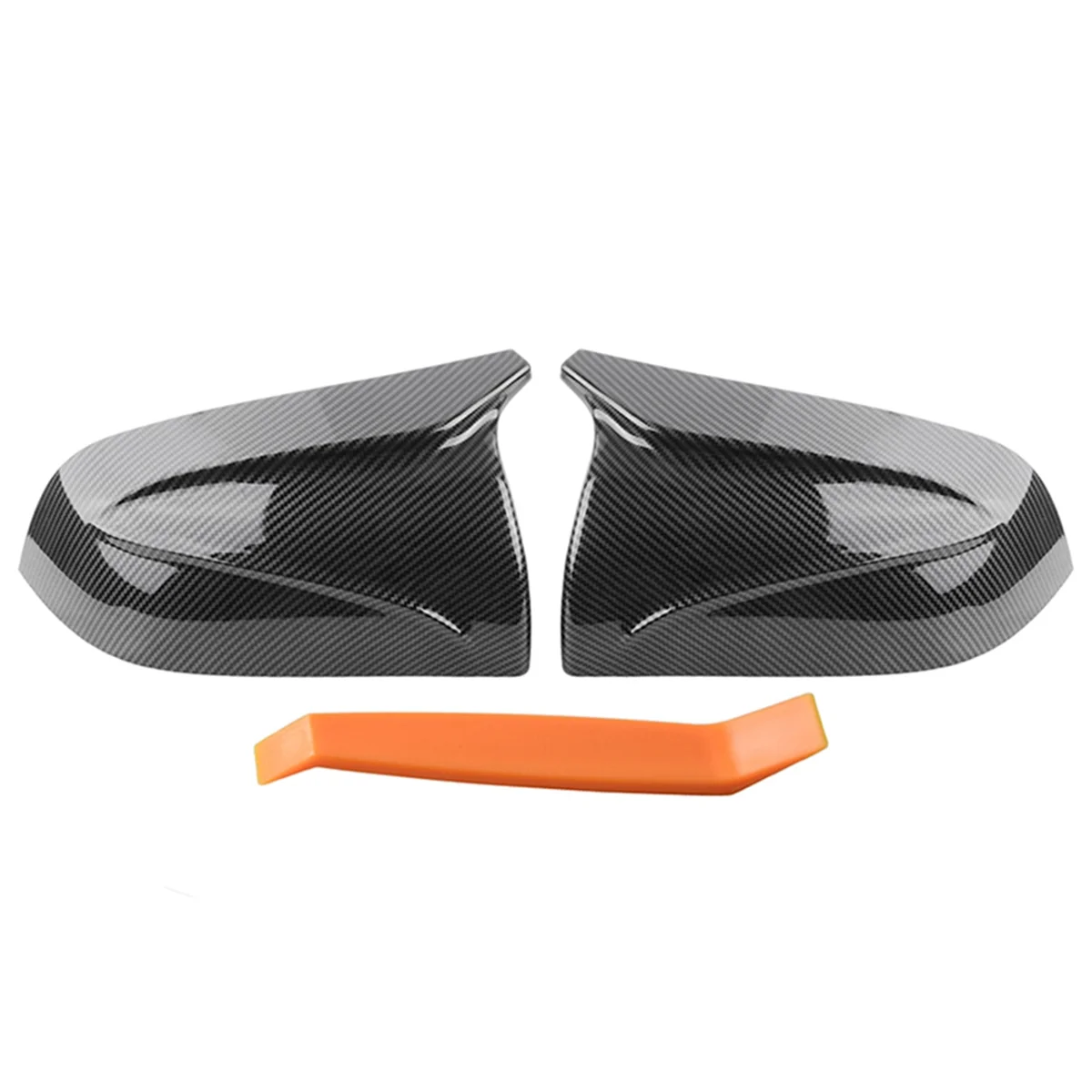 

Carbon Fiber Look Rearview Mirror Cover Decor Cap Side Wing Mirror Cover Replacement for Tesla Model 3 2017-2023