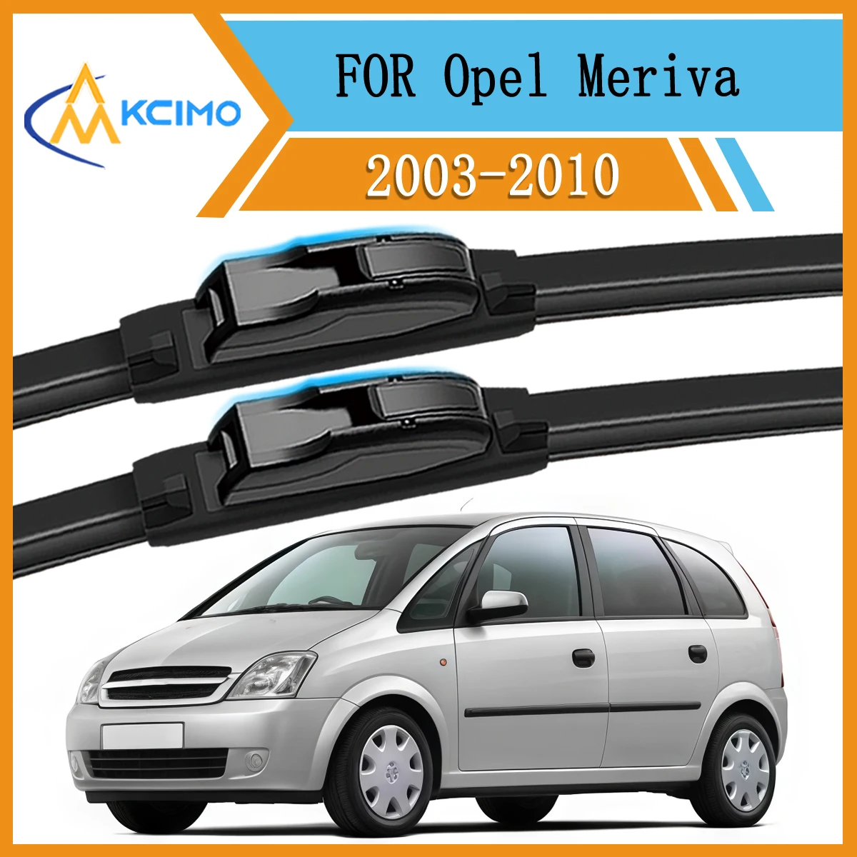 

Premium Beam Blade Windshield Wipers Set For Opel Meriva 2003-2010 Streak-Free All-Season Rubber Quiet Smooth Wiping