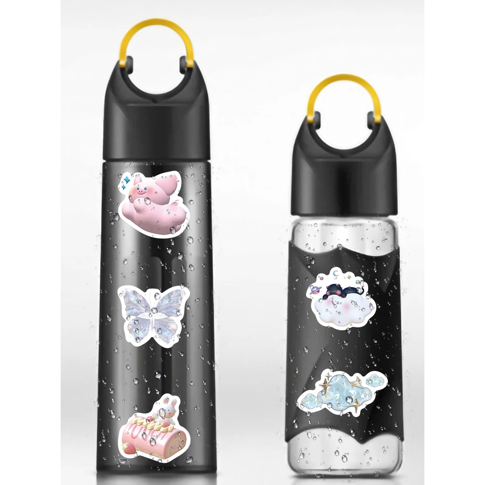 10/30/50/110PCS Cute 3D Sanrio Kuromi Melody Stickers Anime Decals Kid Toy DIY Suitcase Scrapbook Laptop Kawaii Graffiti Sticker