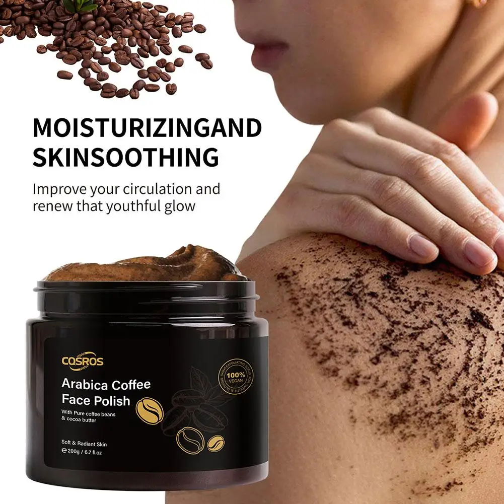 Coffee Body Scrub Cream Exfoliating Bleach Elbow Underarm Remove Whitening Scrub Pigmentation Knee Dead Care Shower Skin I3I5