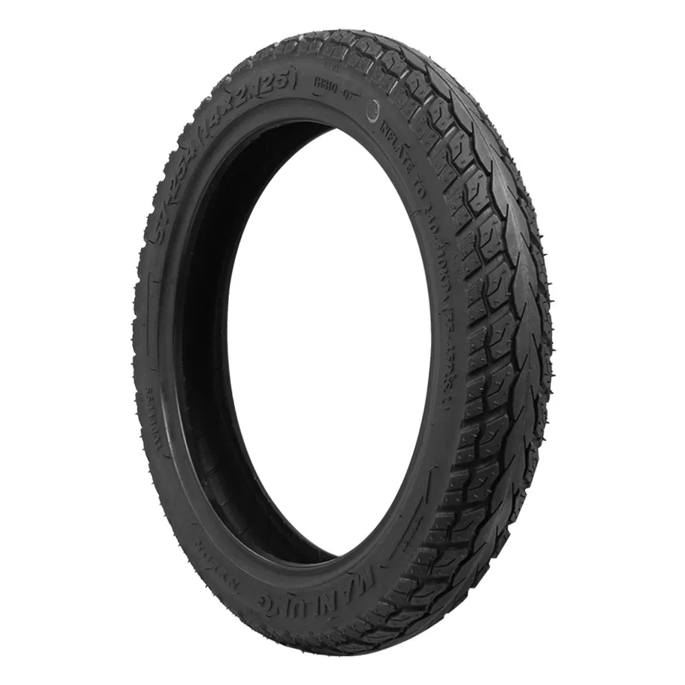 Neumático Sólido Sin Cámara 14x2.125 para DYU D3 D3+ y Kugoo V1 B2, Repuesto de Rueda para Bicicleta Eléctrica Plegable de 14 Pulgadas