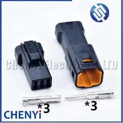 5 sets Black 3 Pin Automotive Waterproof Cable Connector Male or Female Butt Plug 03R-JWPF-VSLE-S 03T-JWPF-VSLE-S For JWPF