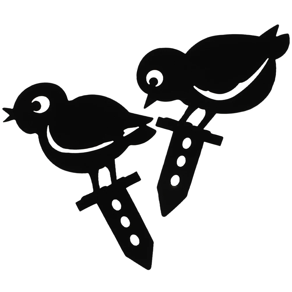 

2 Pcs naments Iron Flag Lawn Yard Stake Garden Decor Stakes Outdoor Adornment Yard Chick Art Durable Chicken Sign