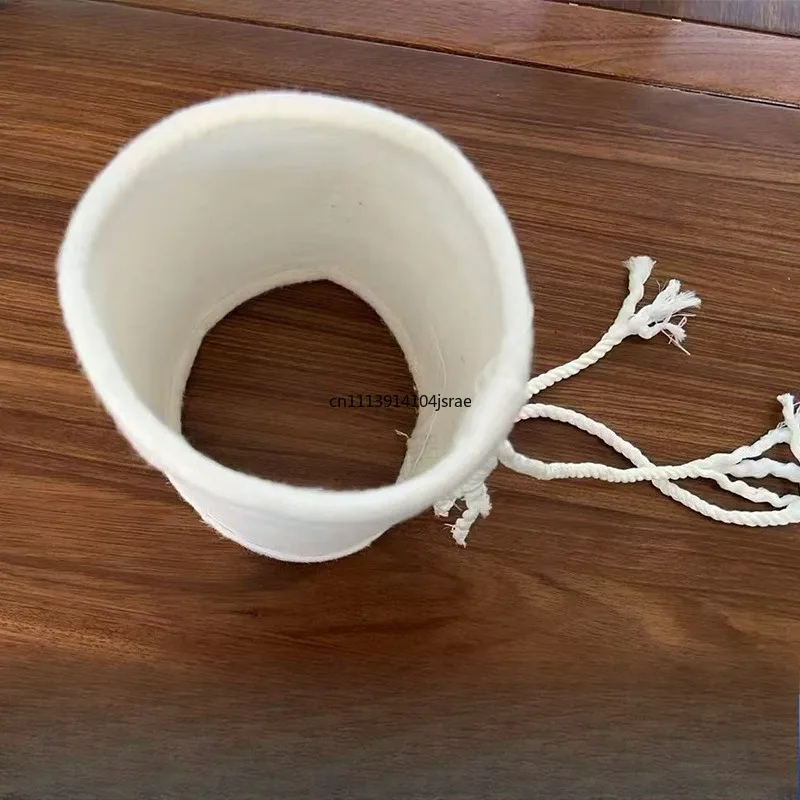50 PCS Polyester Needle Felt Dust Collector Filter Bag Normal Temperature Anti‑Static Industrial Dust Removal Filter Bag