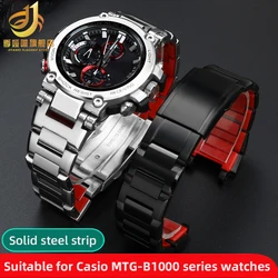 MTG B1000 metal strap for Casio MTG-B1000 G1000 stainless steel watch chain b1000 mod watchband Bracelet Men's silver red, black