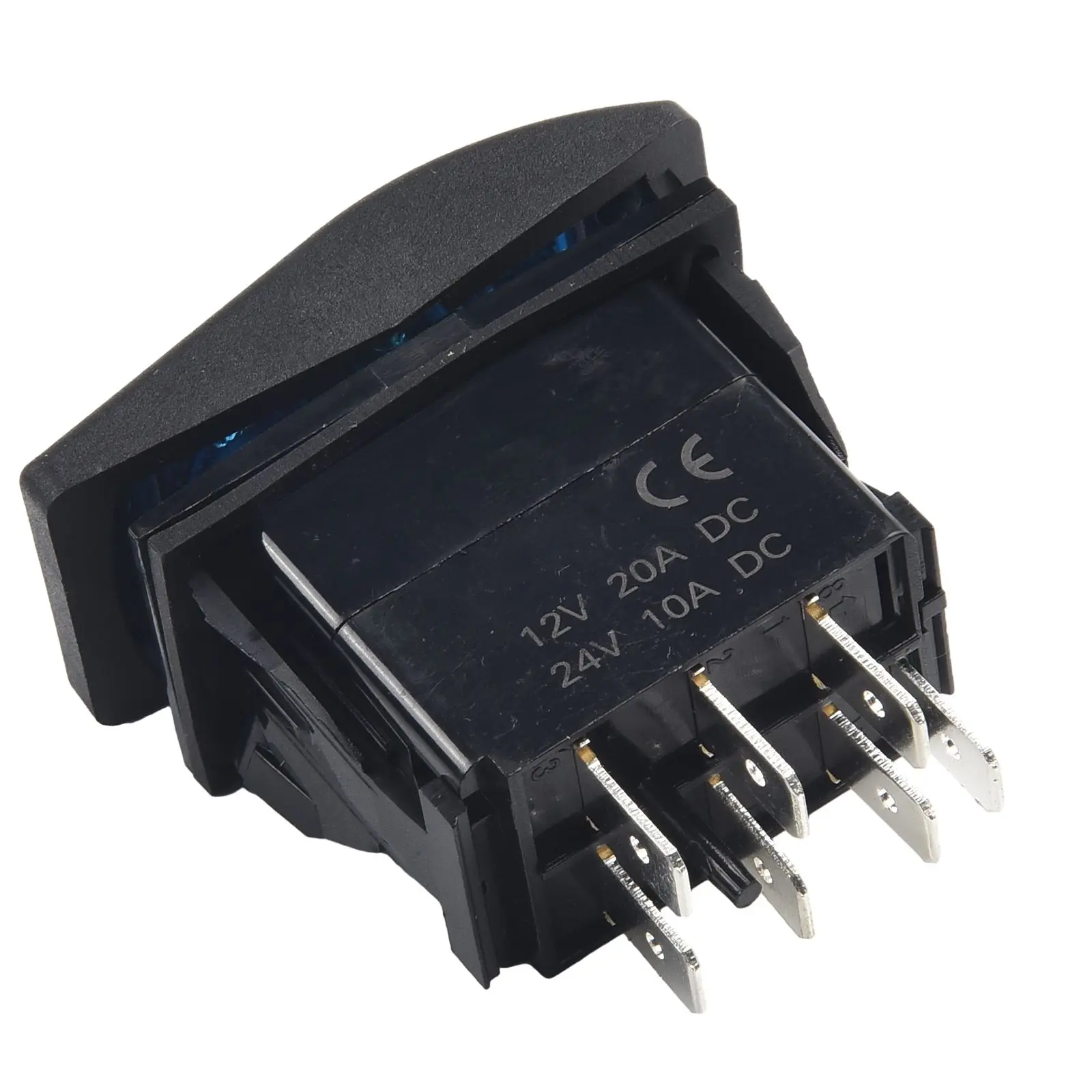 Accessories Rocker Switch 24V/10A 49*52.5*24mm 660030 7 Pin With for jumper Wires 12V/20A ABS Plastic Bipolar Double End