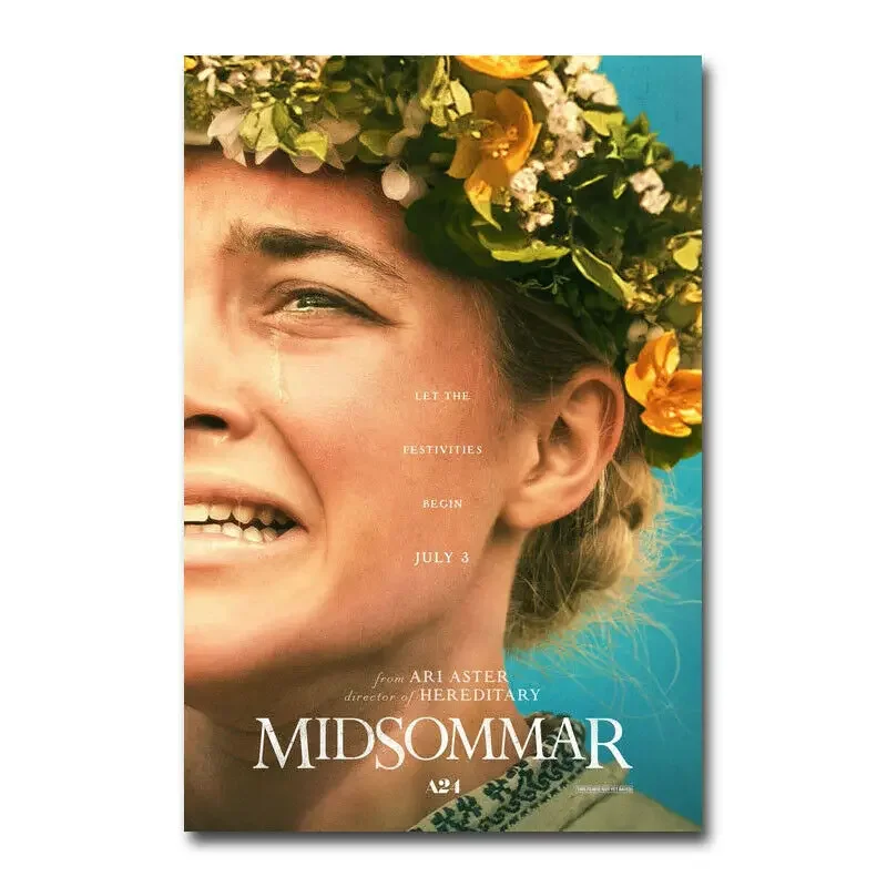 J0216 Midsommar Horror Movie Ari Aster Horror Film 3 Wall Sticker Silk Poster Art Light Canvas Home Decoration